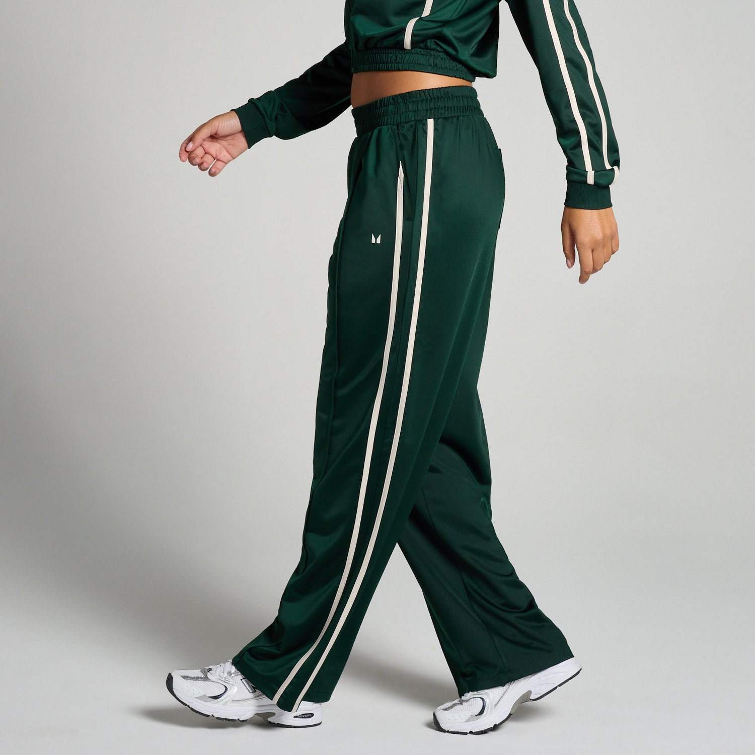 MP Women's Tricot Track Straight Leg Joggers - Dark Emerald - XS