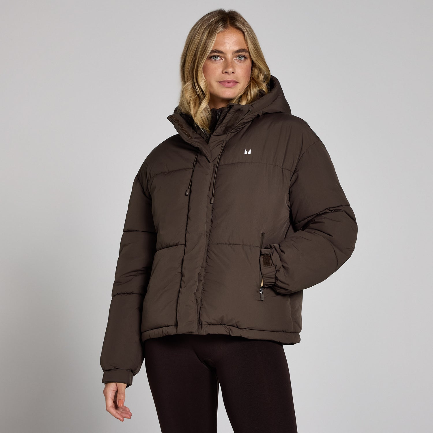 MP Women's Short Padded Puffer Jacket - Chocolate - XS
