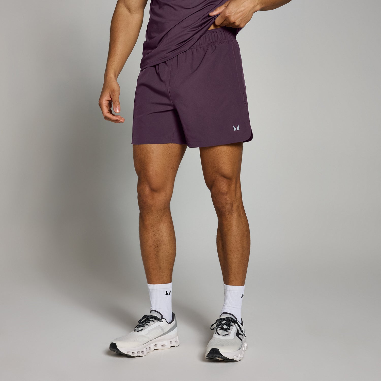 MP Mens Woven Training 5" Shorts - Deep Plum - XS