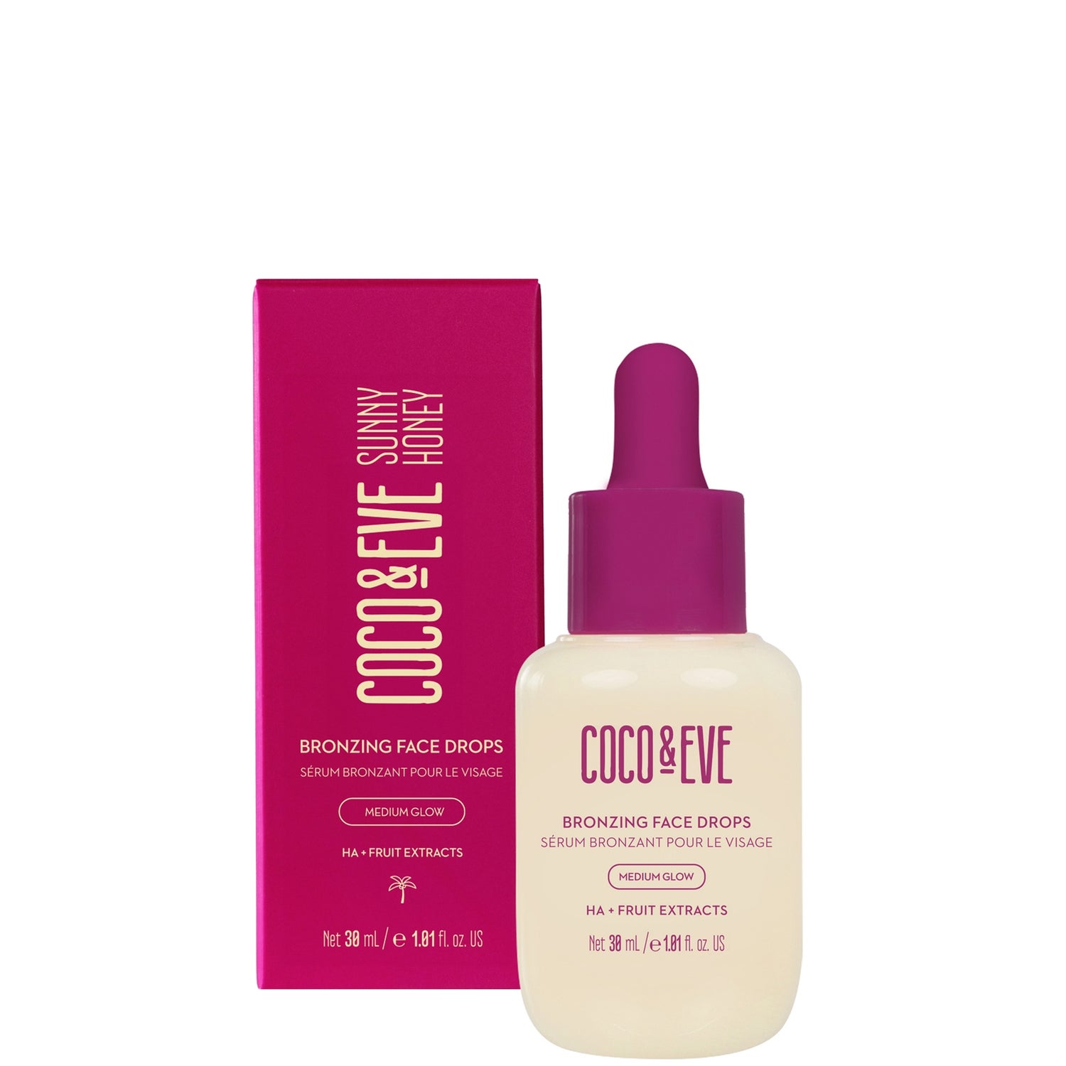 Coco & Eve Bronzing Face Drops (Medium Glow) 30ml