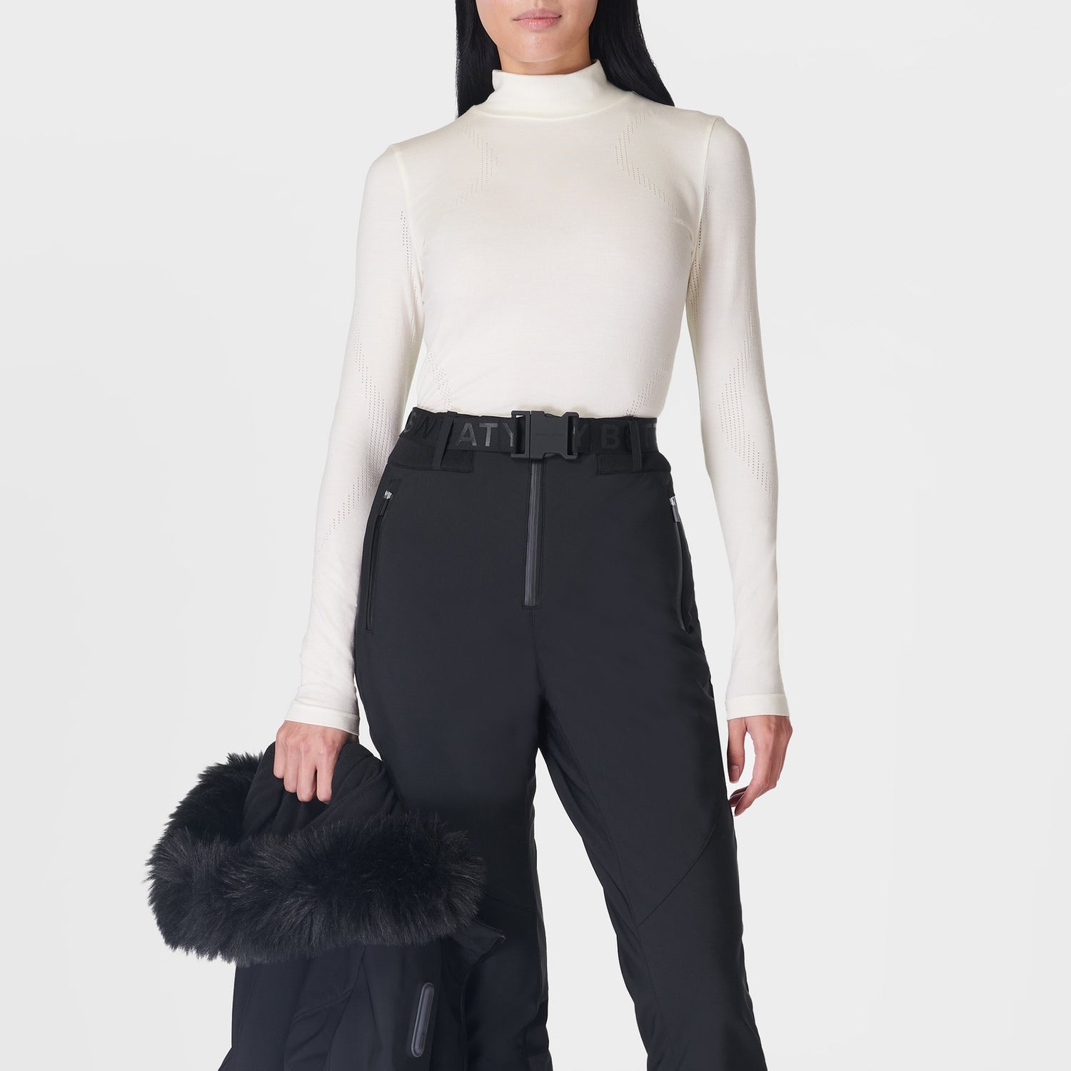 Sweaty Betty Lumi Turtle Neck Stretch-Jersey Top
