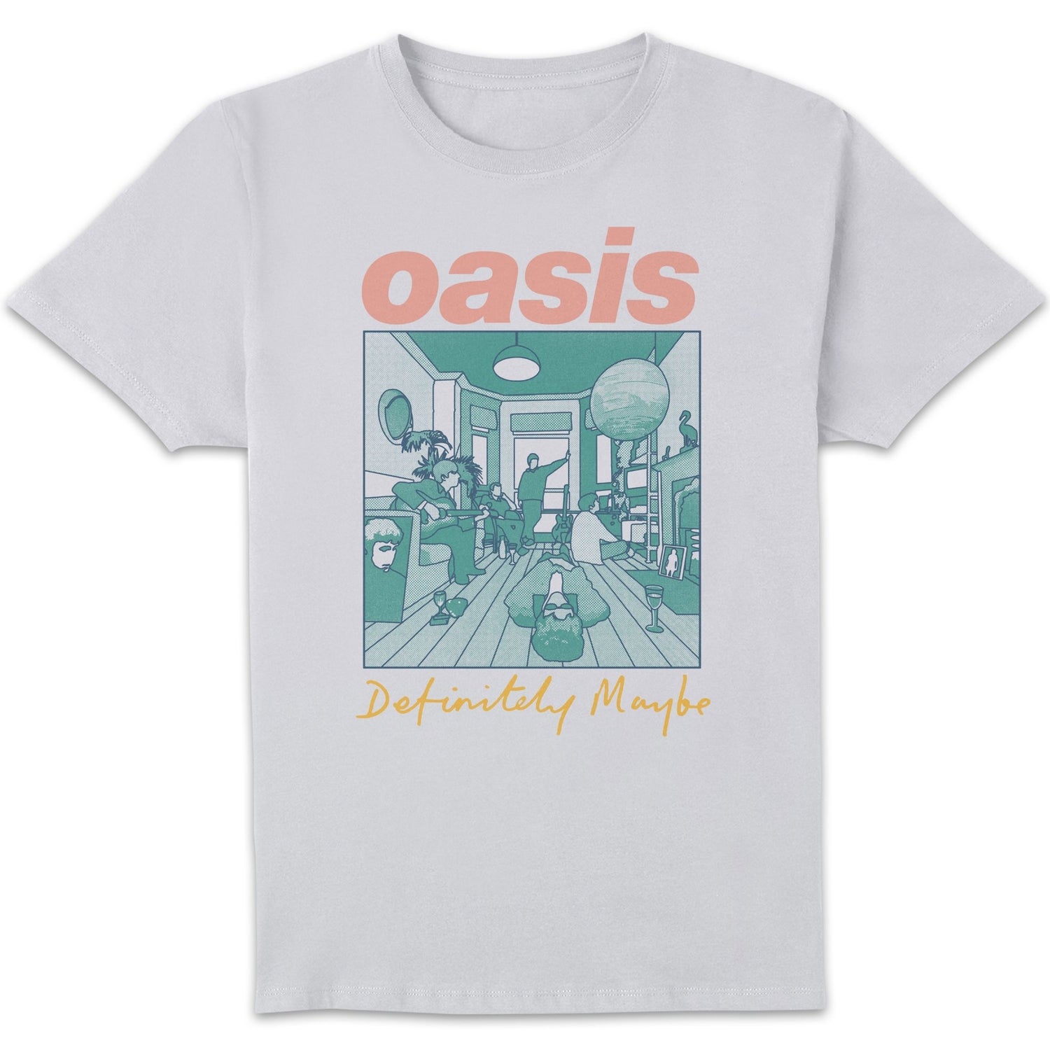 oasis Definitely Maybe Colour Men's T-Shirt - White