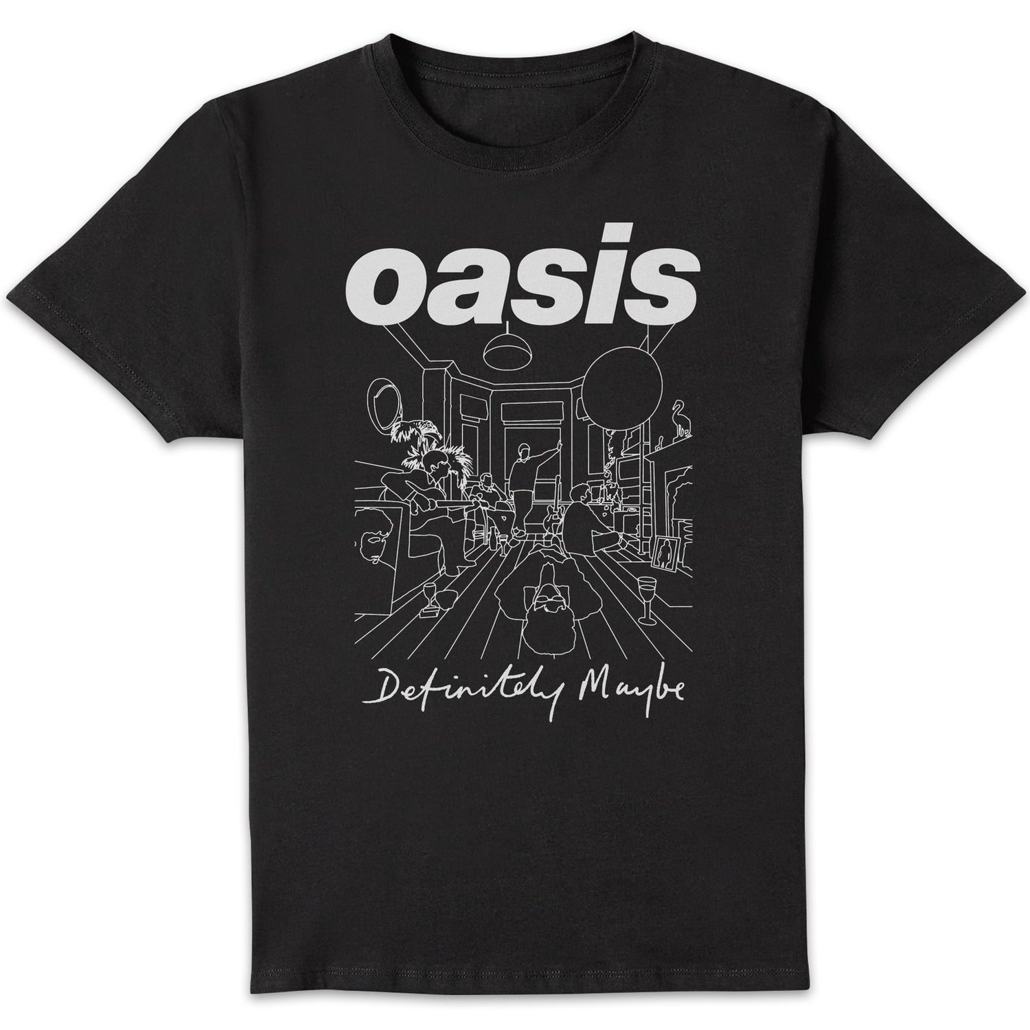 Oasis Definitely Maybe Mono Unisex T-Shirt - Black