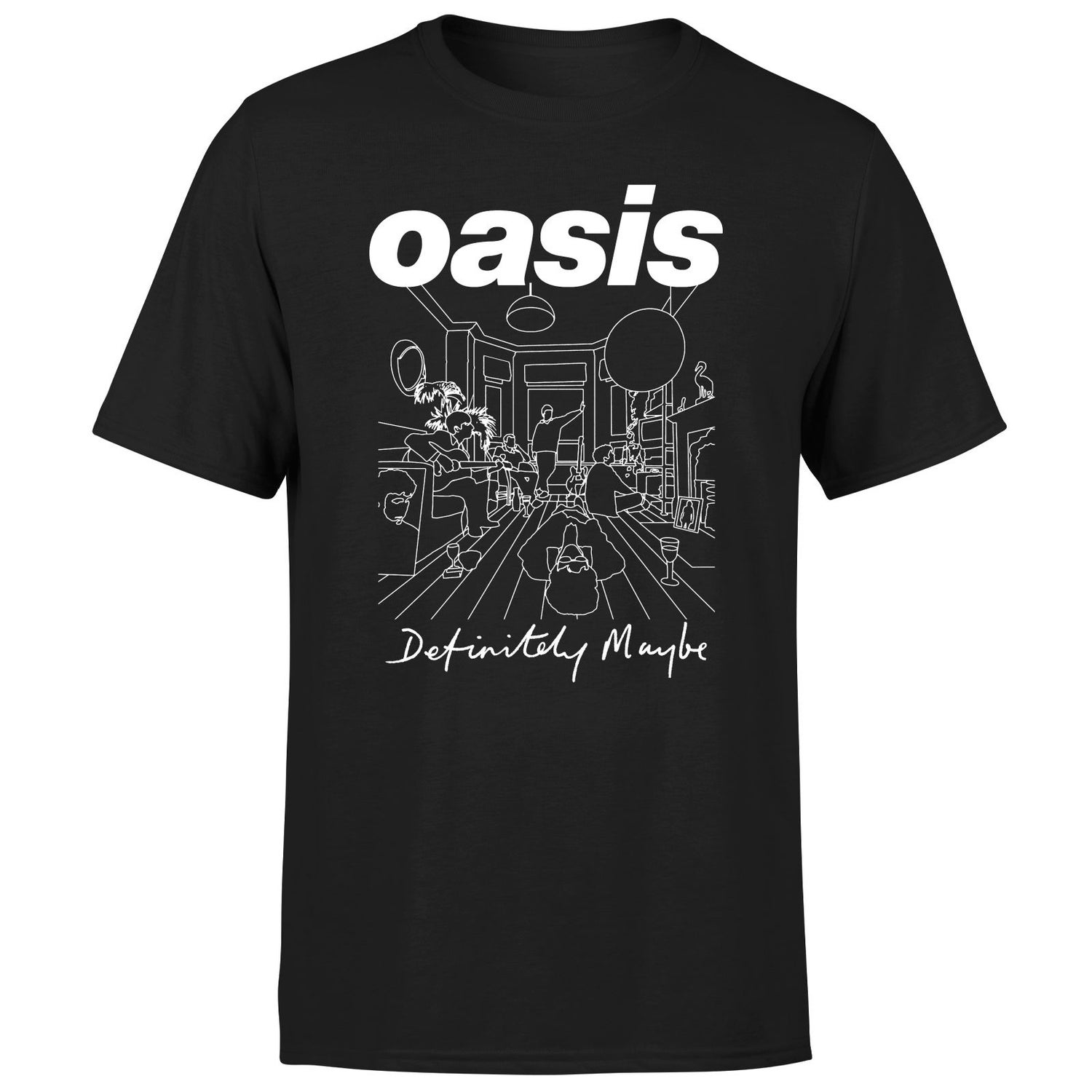 Oasis Definitely Maybe Mono Unisex T-Shirt - Black