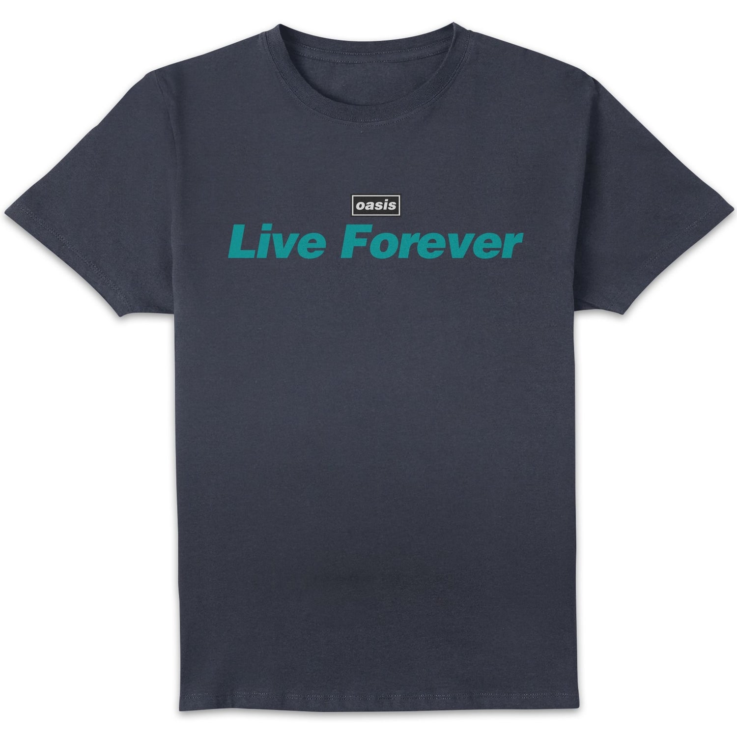 oasis Live Forever Men's T-Shirt - Navy