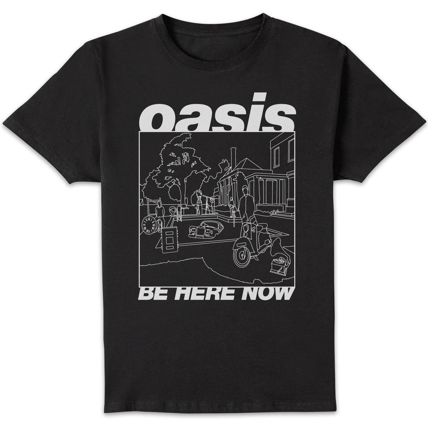Oasis Be Here Now Mono Unisex T-Shirt - Black