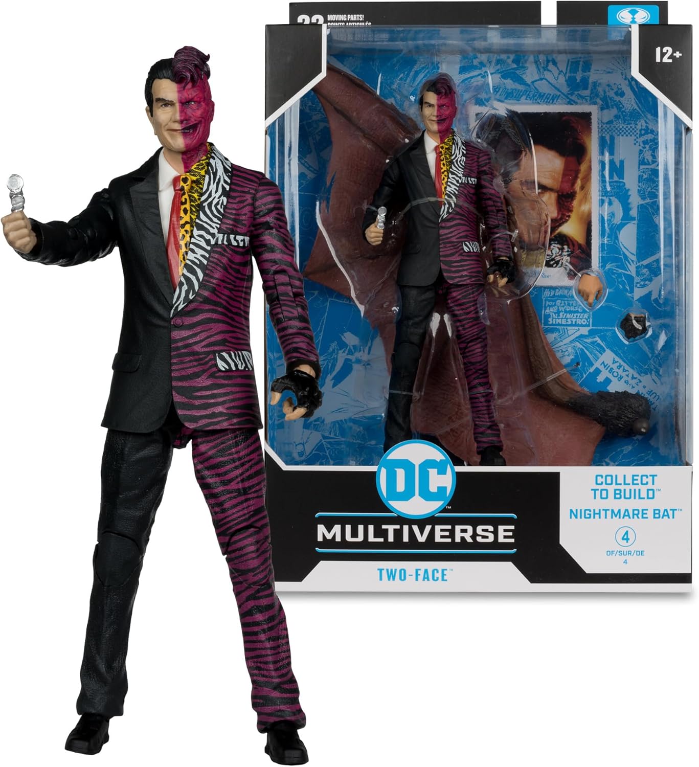DC Multiverse Batman Forever Movie 7" Action Figure Build-A Wave 13 - Two-Face