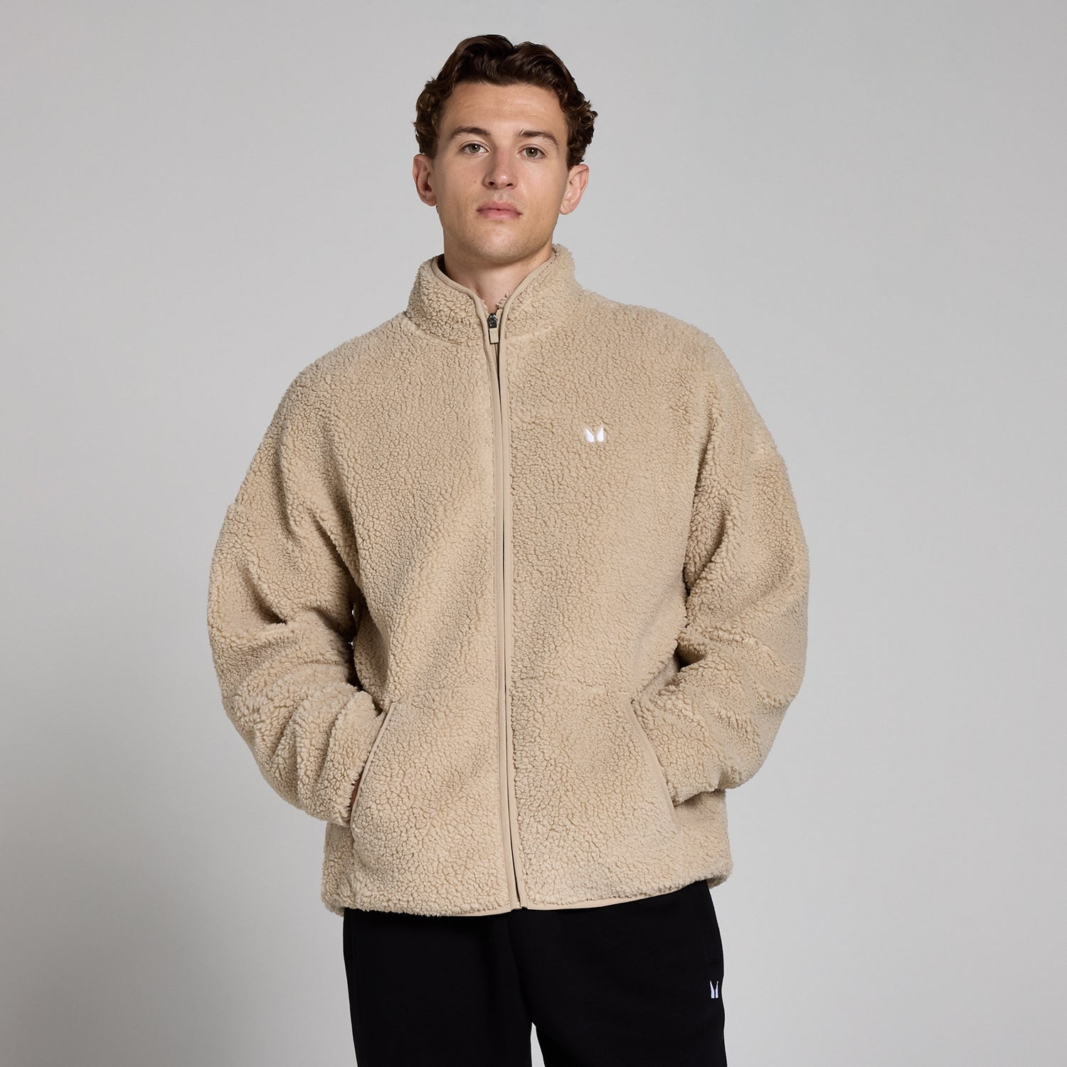 MP Men's Borg Full Zip -Oat - XS