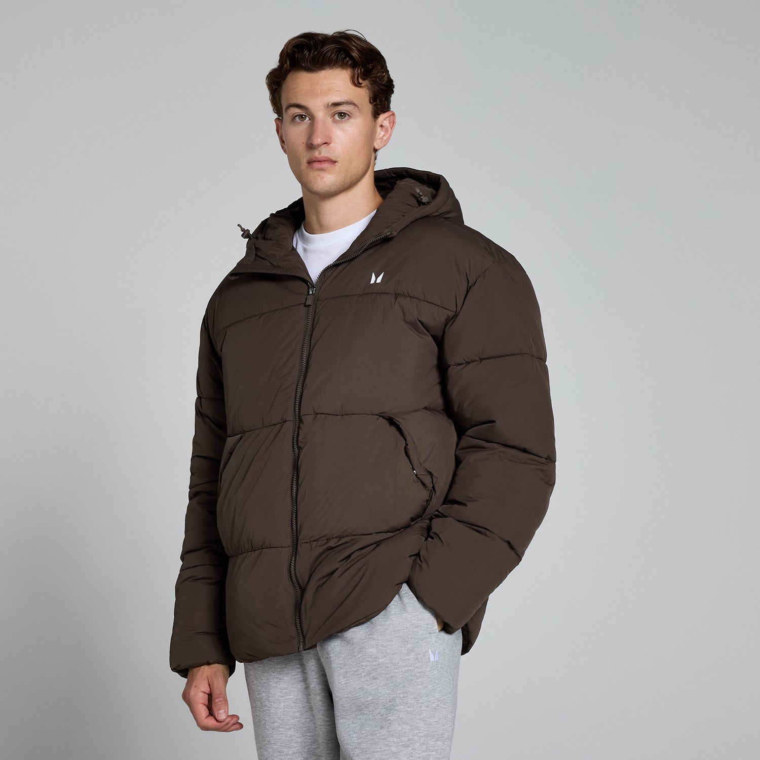 MP Men's Short Puffer - Chocolate - XS