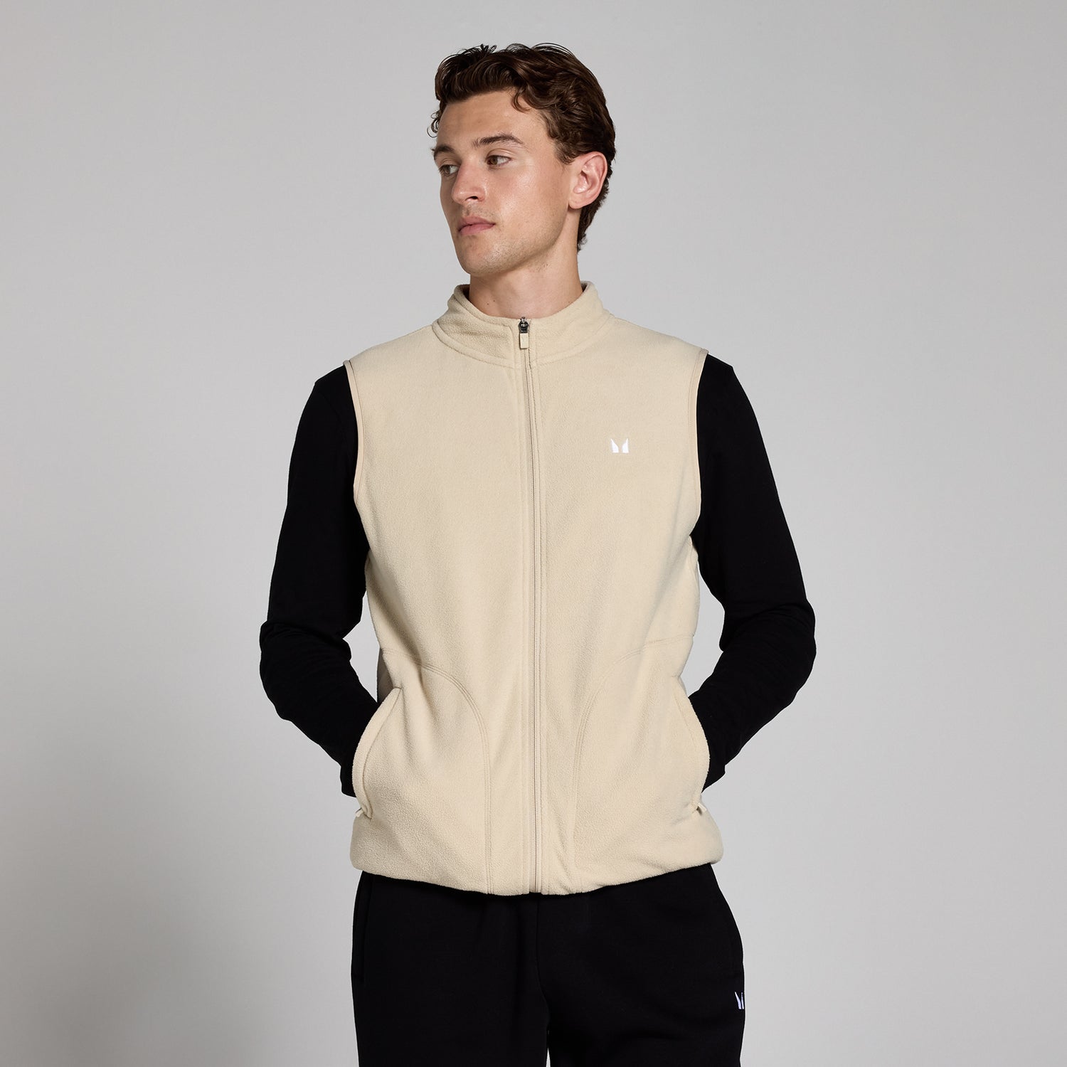 MP Men's Gilet Fleece - Oat - XS