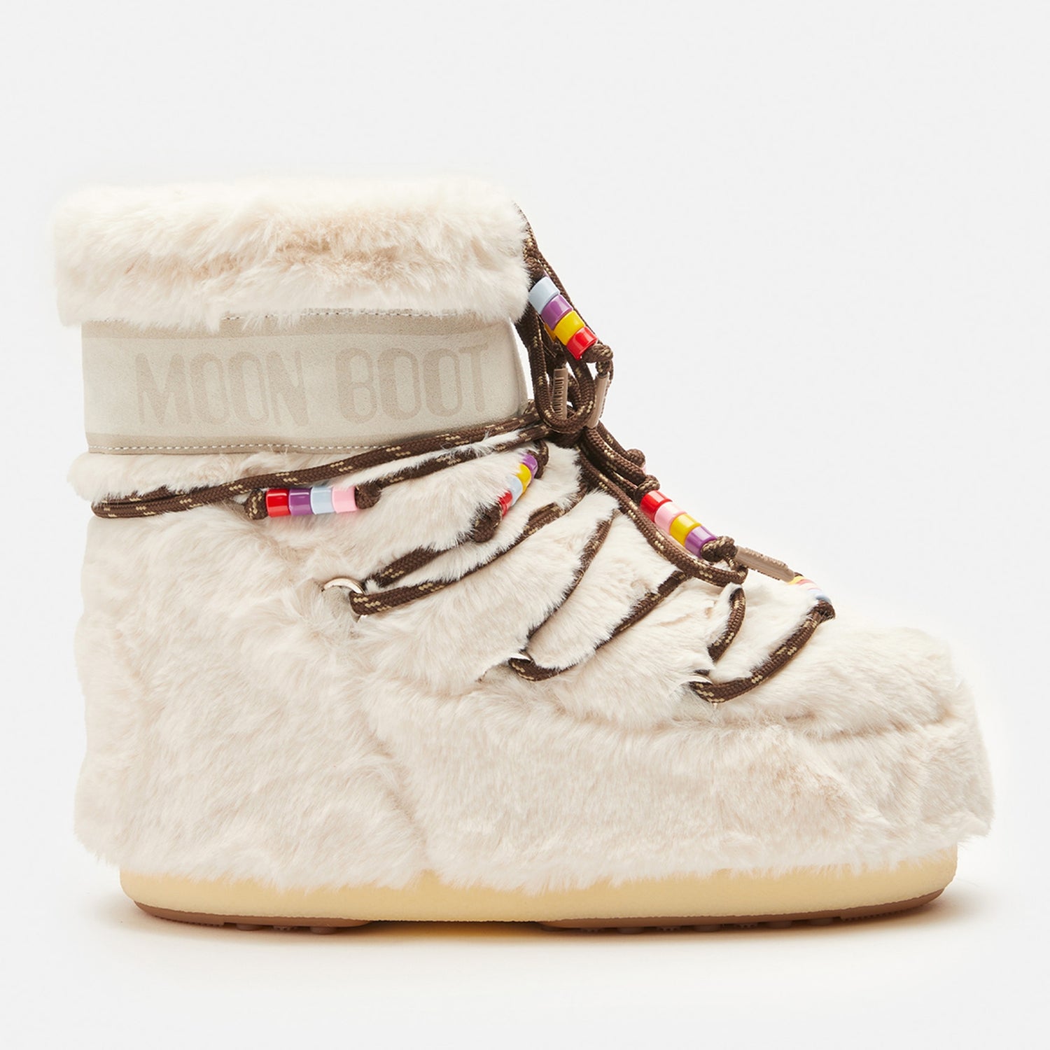 Moon Boot Women's Icon Faux Fur Beads Boots - UK 6-7.5
