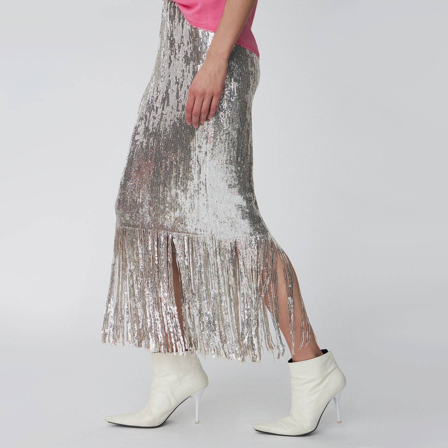 Stella Nova Sequinned Mesh Midi Skirt - DK 34/UK 8