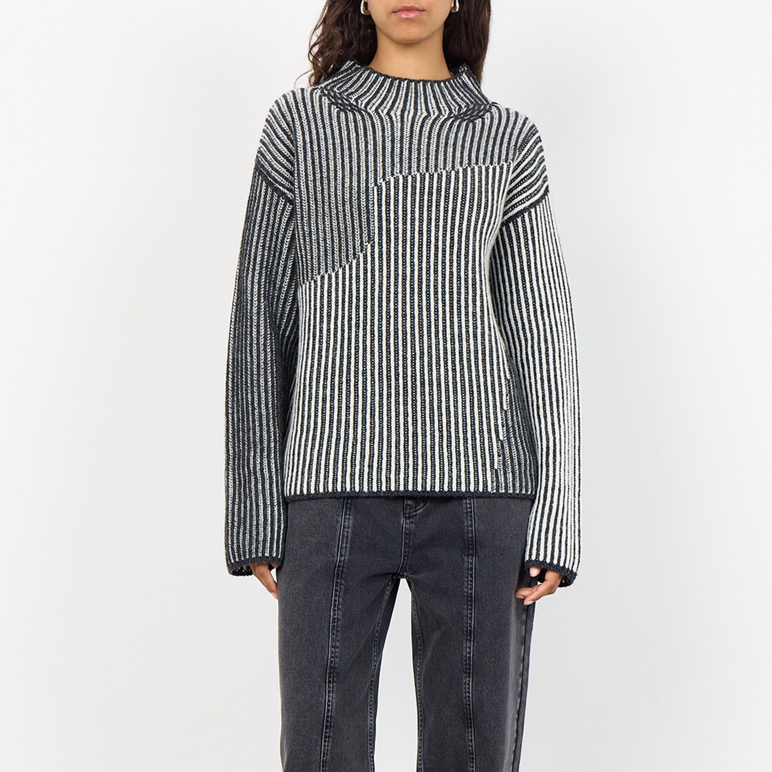 Leveté Room Jinna Wool-Blend Jacquard Knit Jumper - XS/ 34