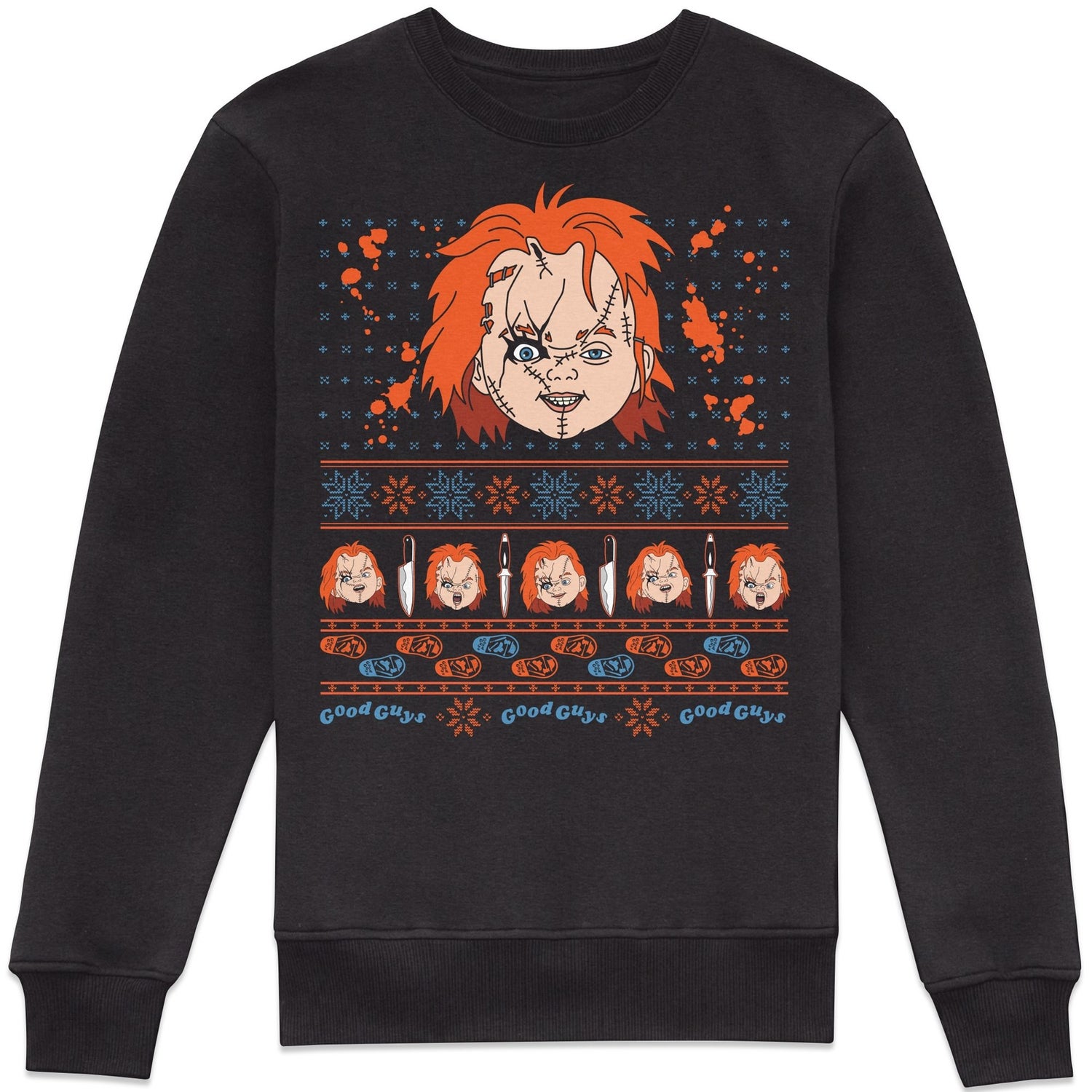 Chucky Killer Christmas Sweatshirt - Black