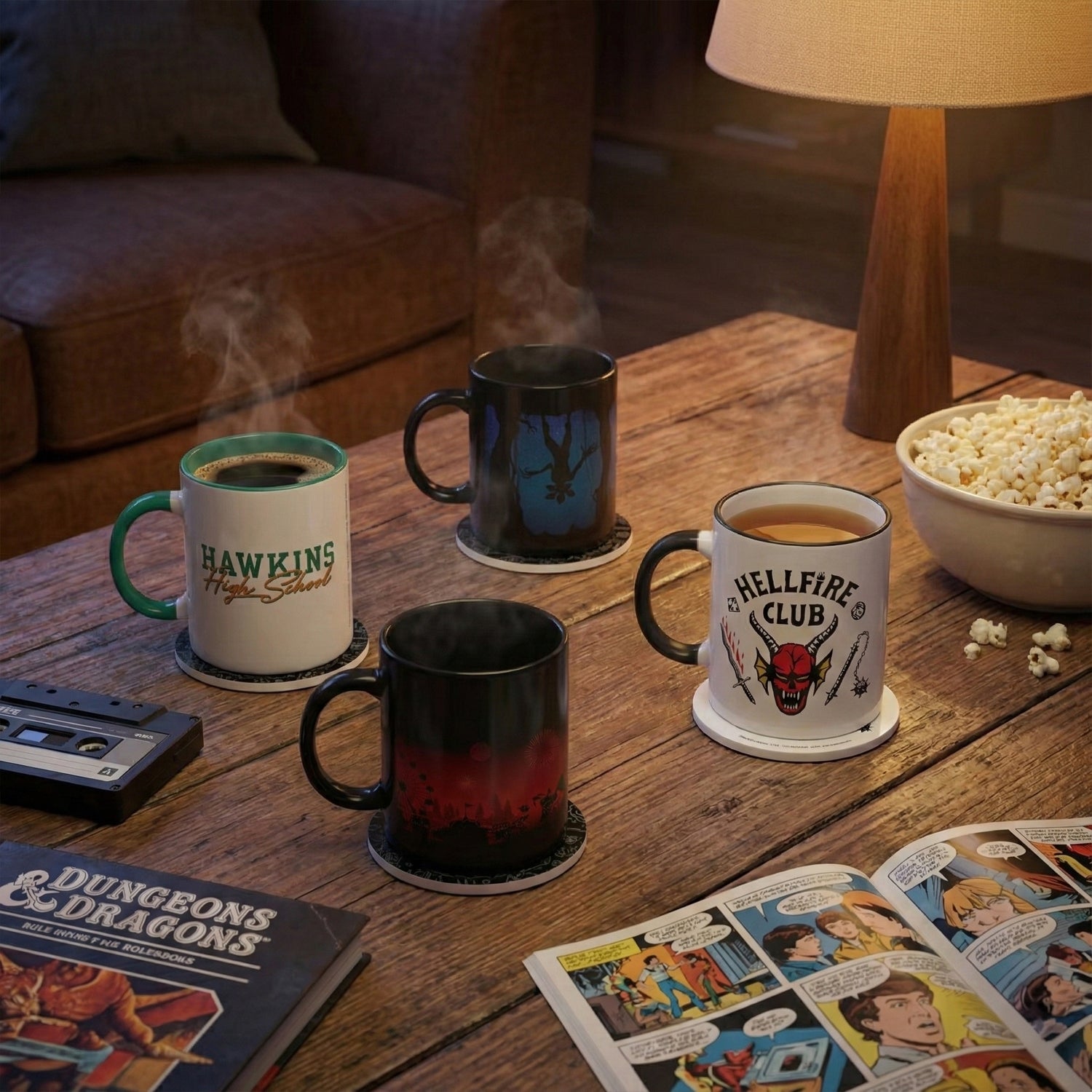 Stranger Things 4x Mugs & Coasters Bundle