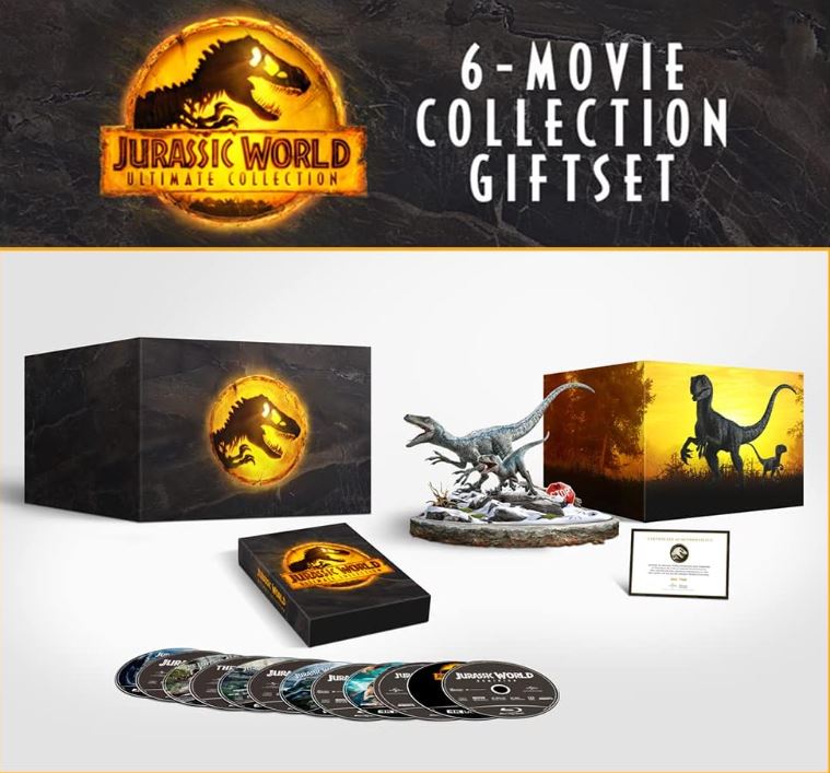 Jurassic World Ultimate Collection 6-Film Box Set Limited Edition Figurine 4K Ultra HD
