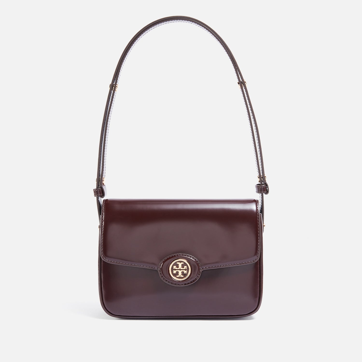Tory Burch Robinson Spazzolato Convertible Leather Shoulder Bag