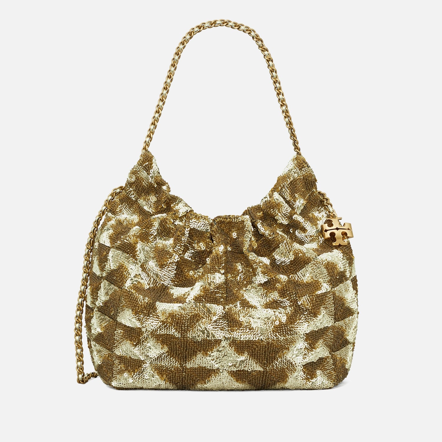 Tory Burch Fleming Sequinned Mini Hobo Bag