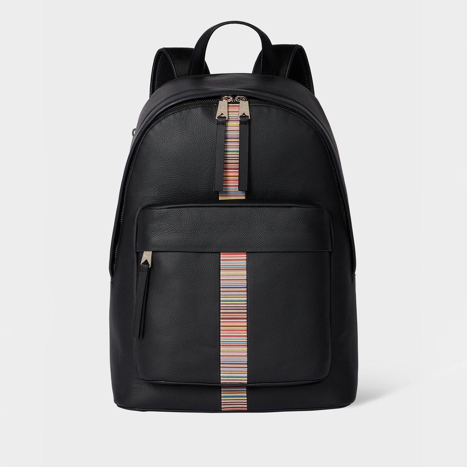 Paul Smith Signature Stripe Leather Backpack