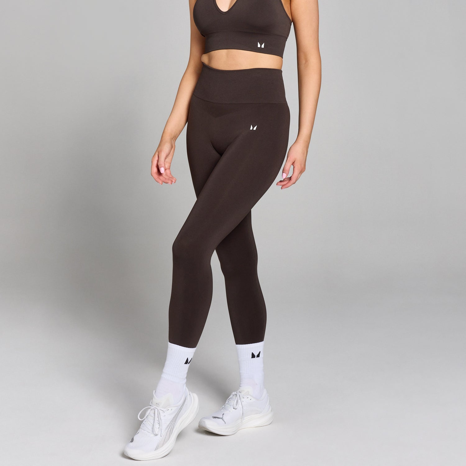 MP Women's Tempo Seamless Scrunch Leggings - Chocolate - XS