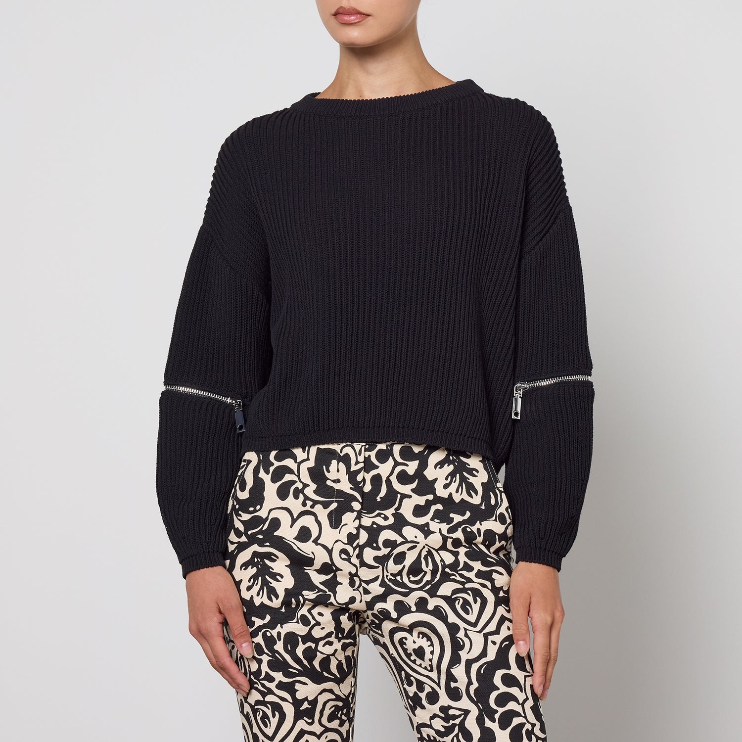 MAX&Co. Boabab Fisherman's Ribbed-Knit Jumper - S