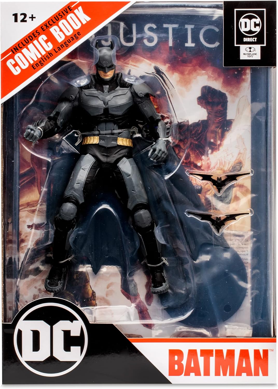 McFarlane DC DIRECT GAMING 7IN FIGURE WITH COMIC - INJUSTICE 2 WV1 - BATMAN