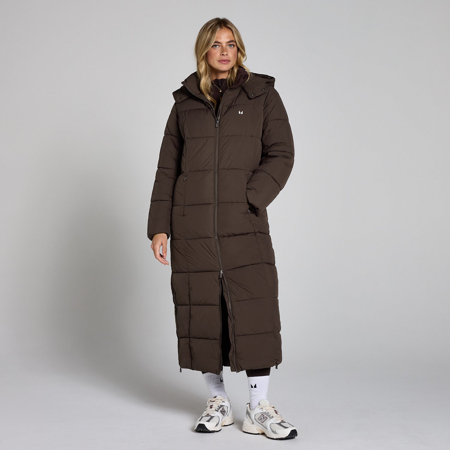 MP Women's Maxi Padded Puffer Jacket - Chocolate - XS