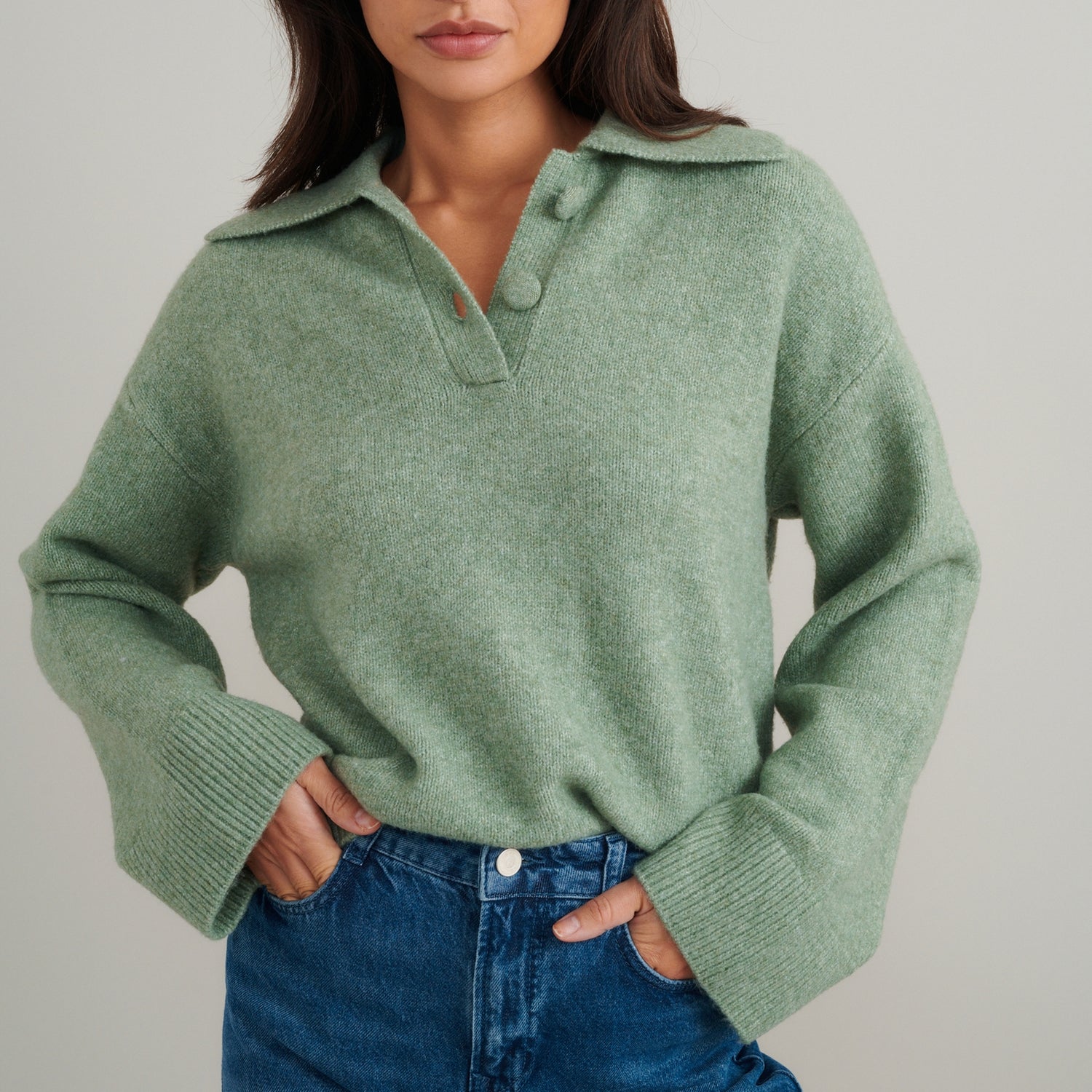 Nobody's Child Knit Polo Jumper - XS