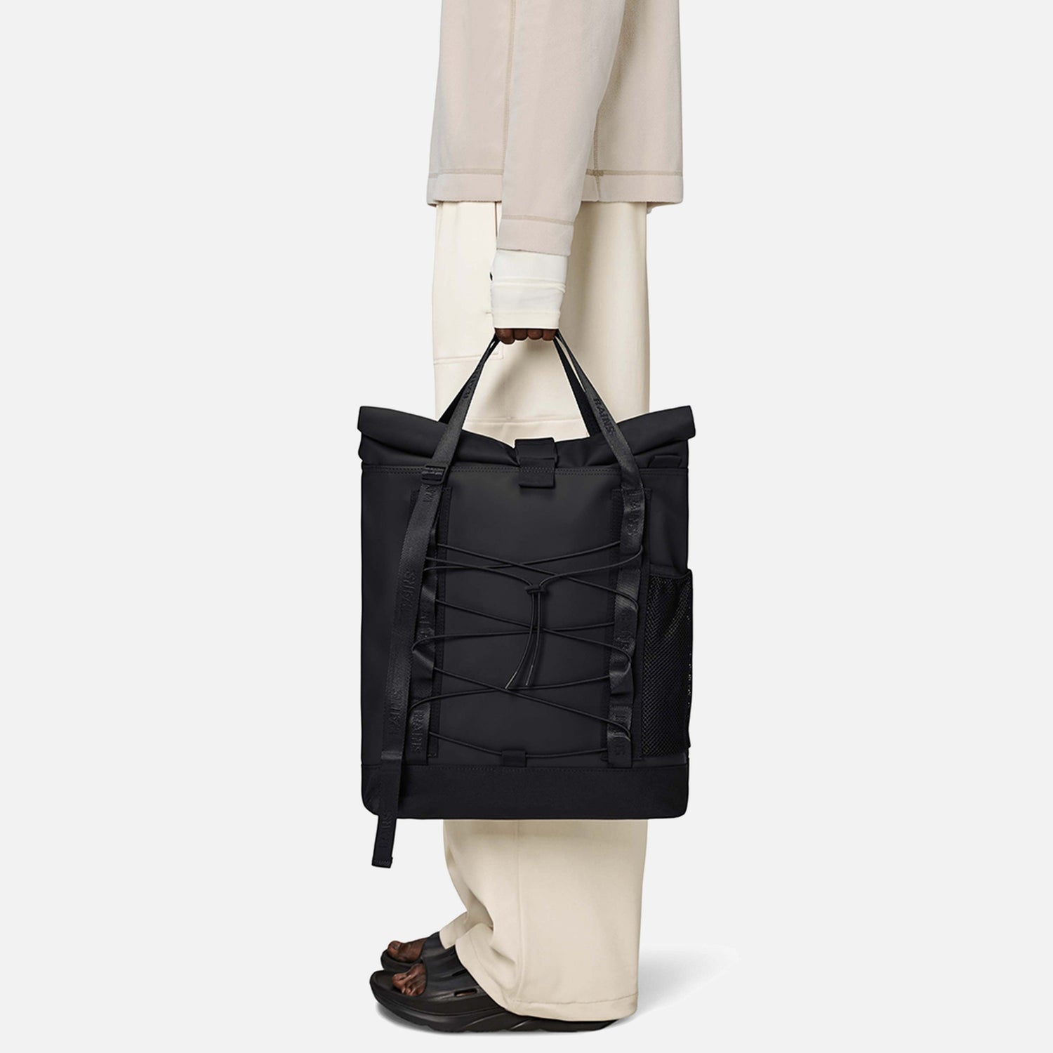 Rains Trail Rolltop Matte Shell Tote Bag