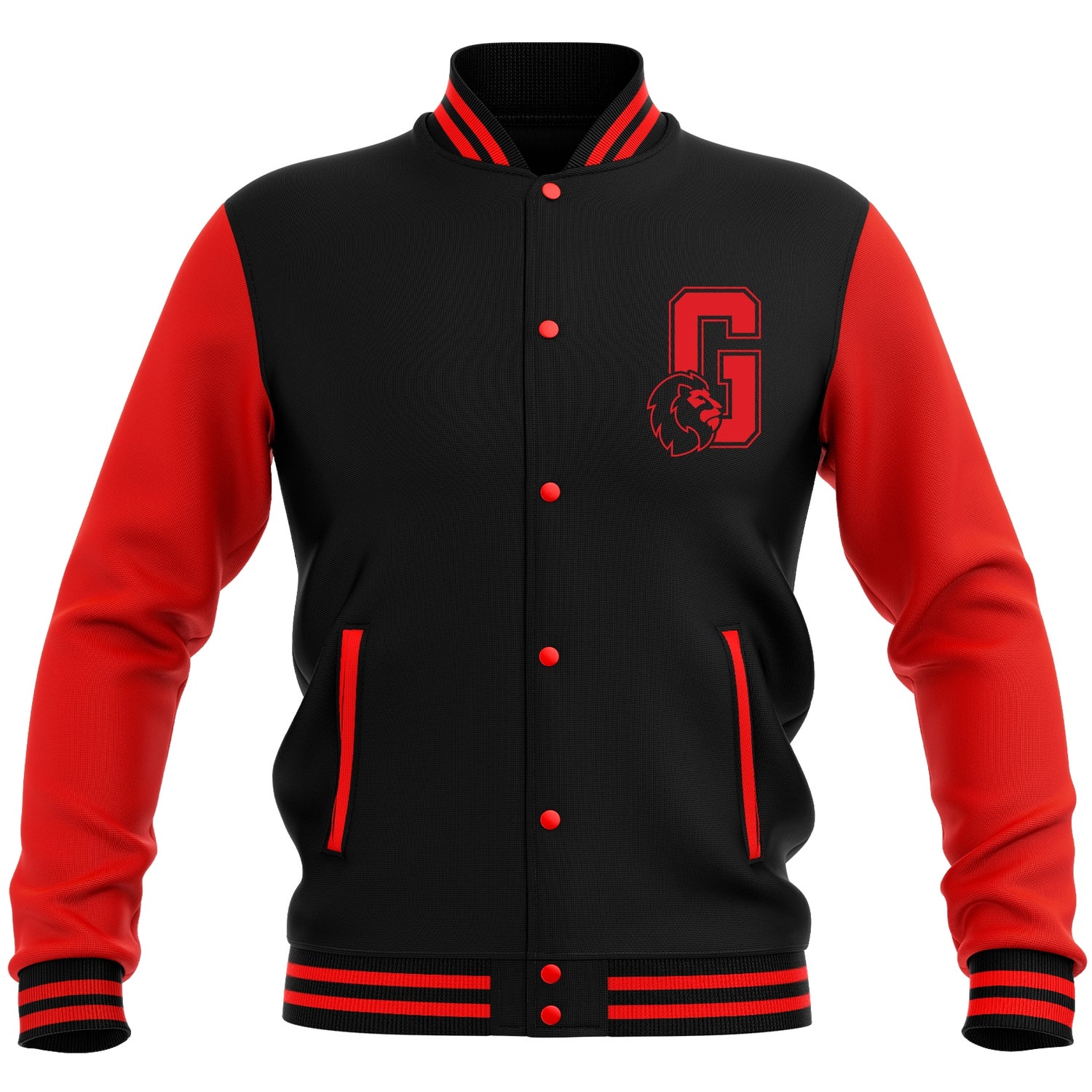 Harry Potter Gryffindor Varsity Jacket - Black/Red