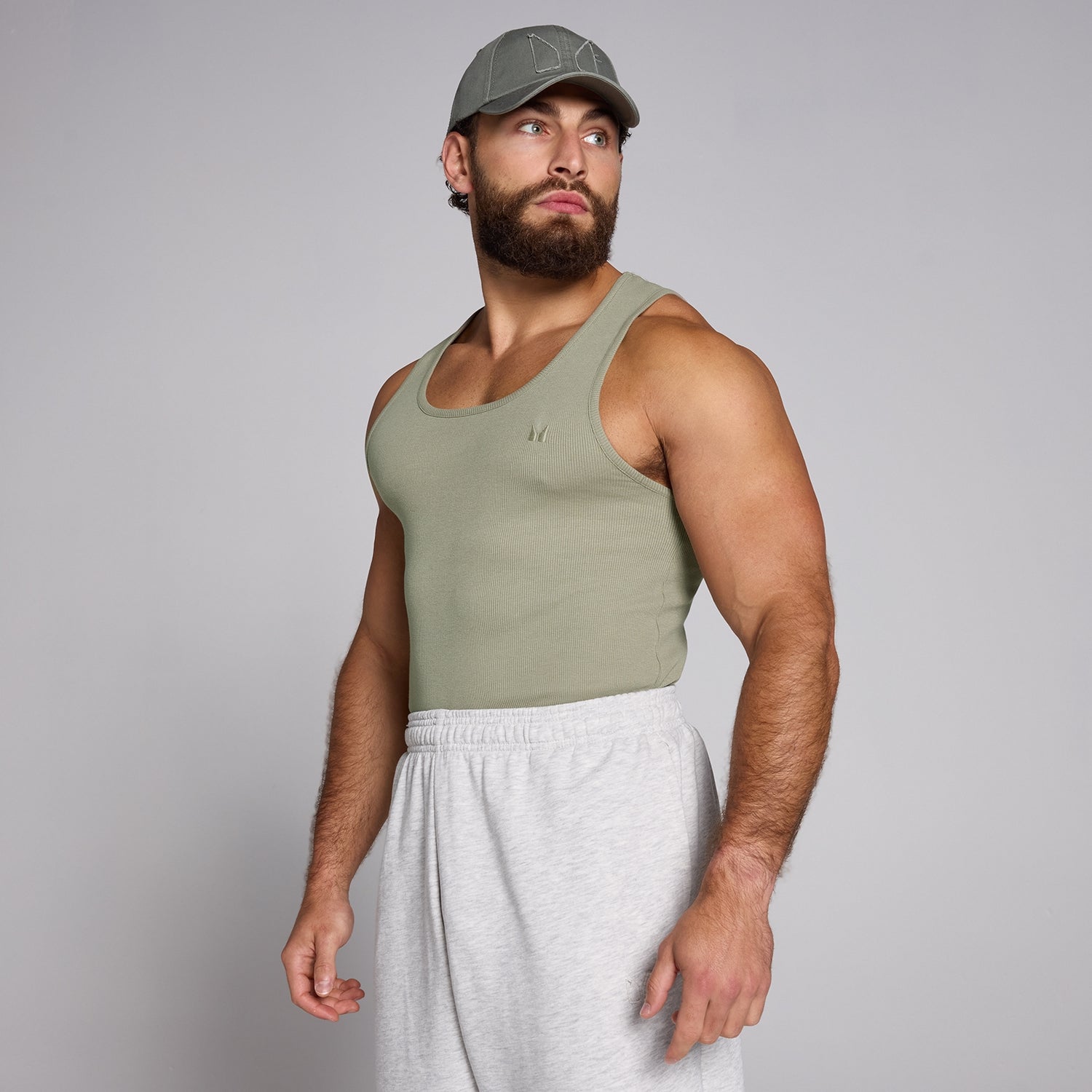 MP Men's Ribbed Muscle Fit Tank - Deep Sage - XL