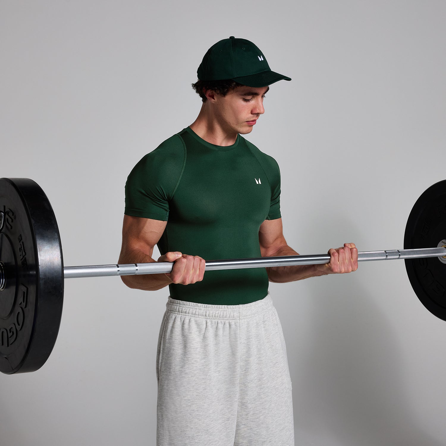 MP Men's Training Short Sleeve Baselayer - Dark Emerald - XS