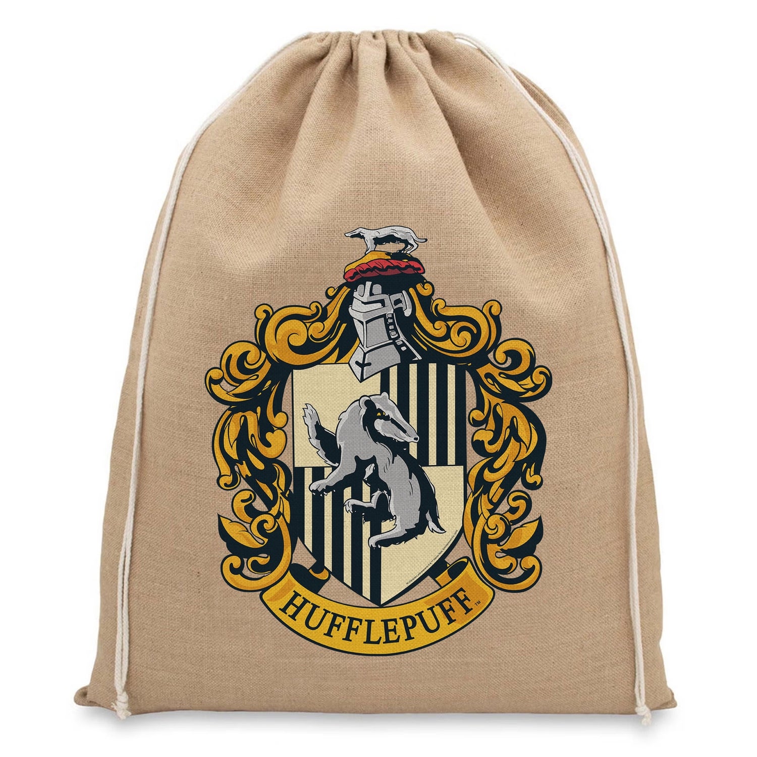 Harry Potter Hufflepuff Christmas Hessian Sack
