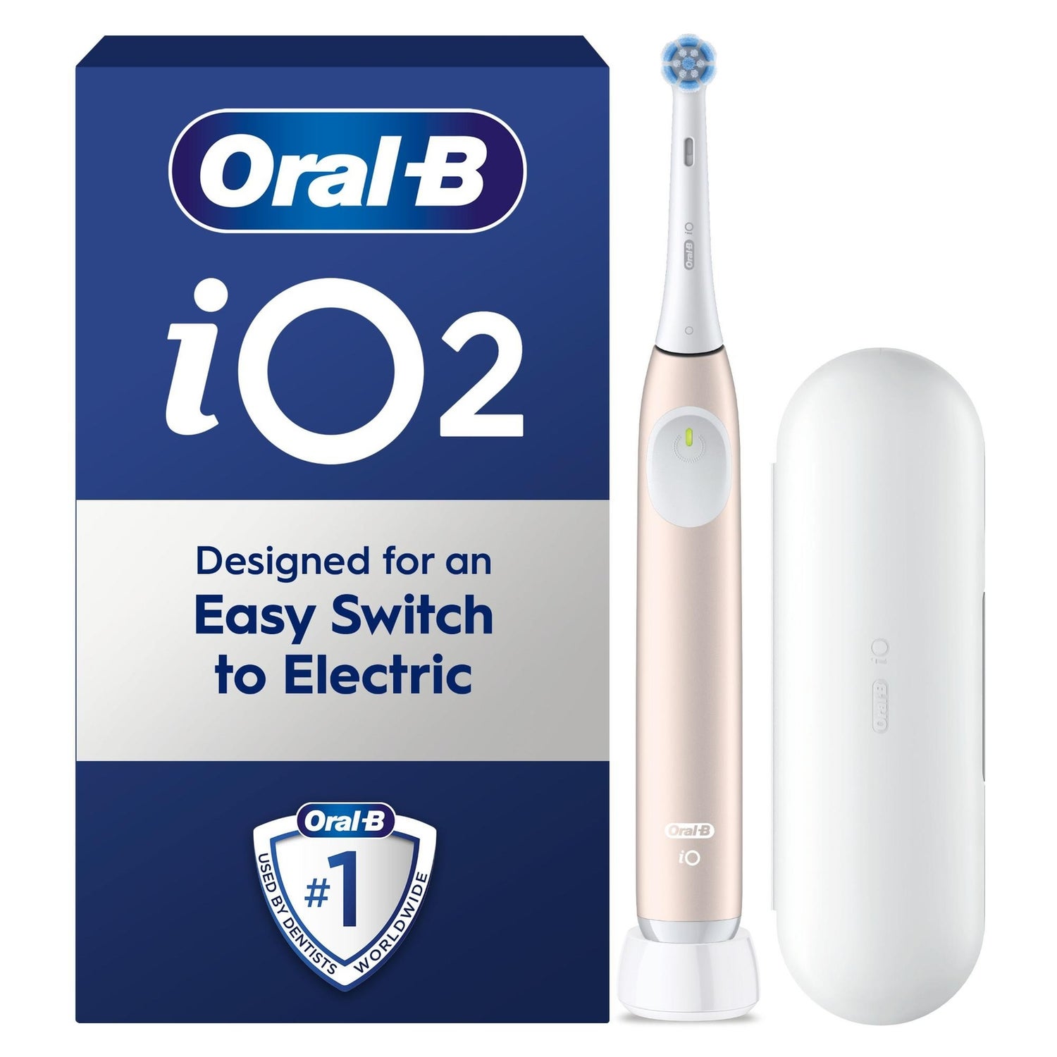 Oral-B iO2 Pink Electric Toothbrush + Travel Case