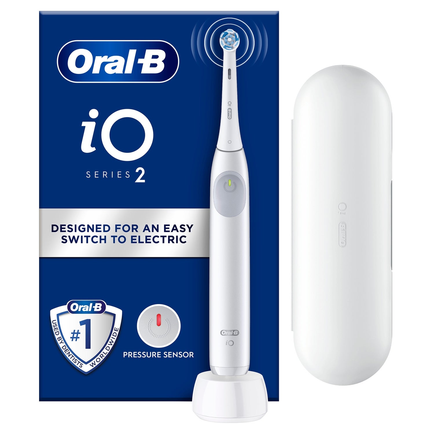 Oral-B iO2 White Electric Toothbrush + Travel Case