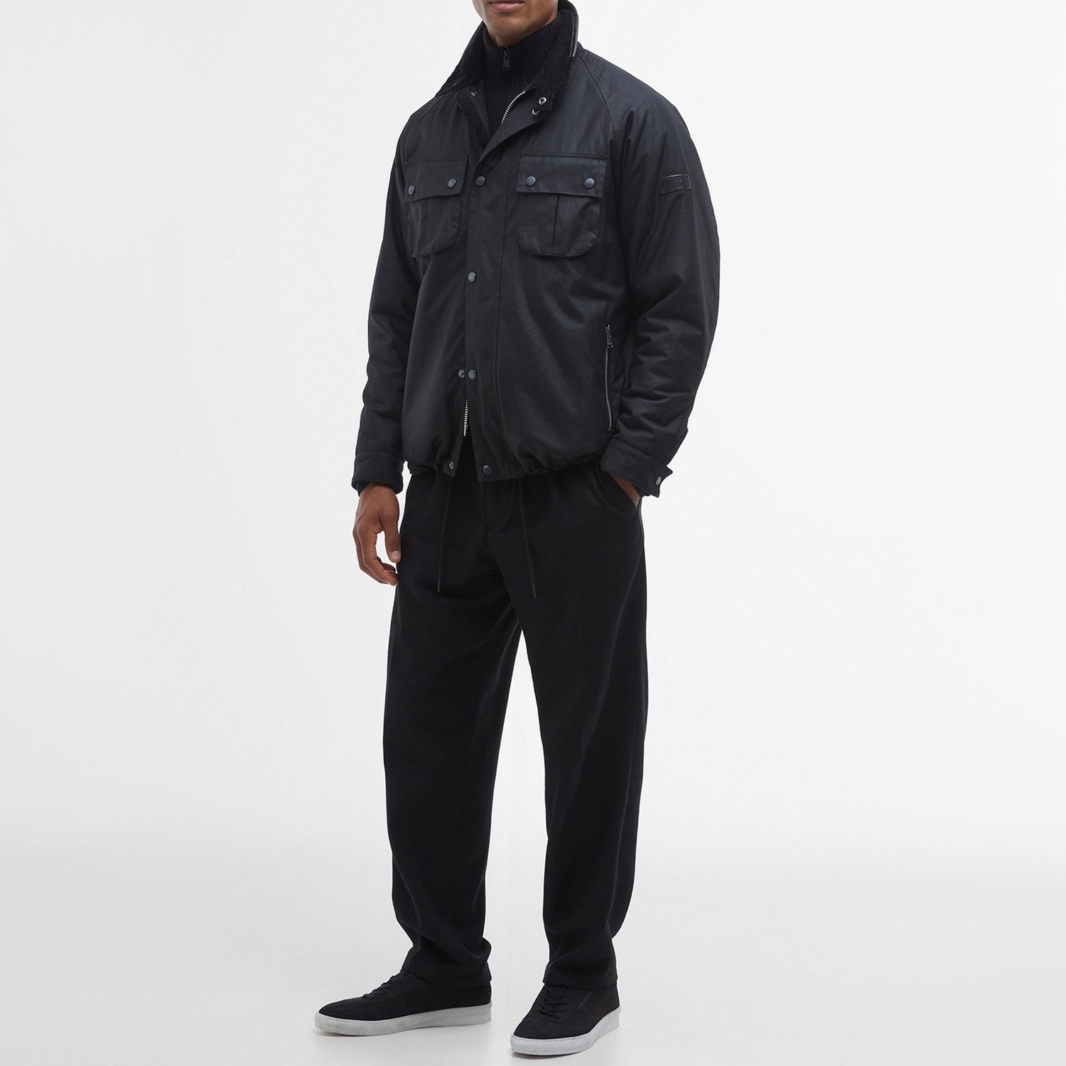 Barbour International Oving Waxed Cotton Jacket - S