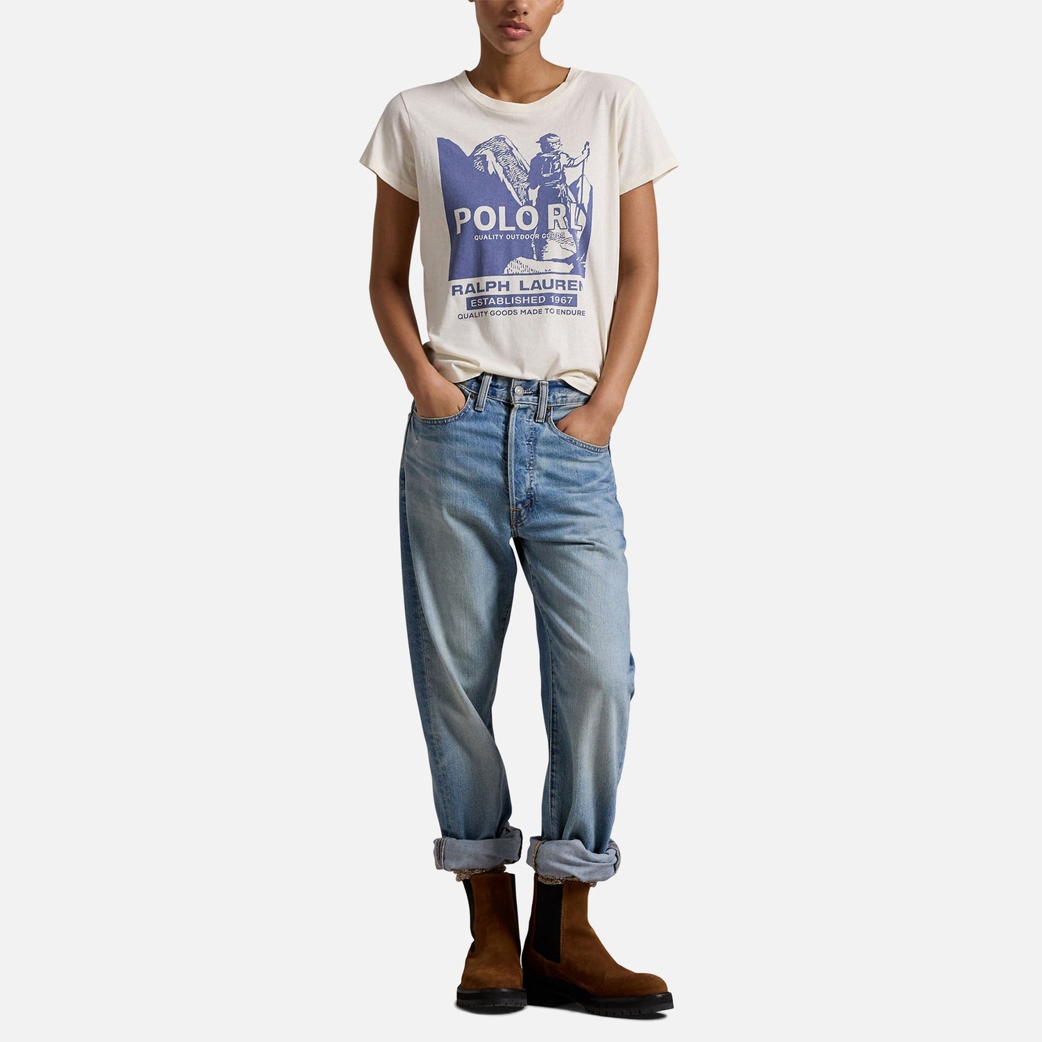 Polo Ralph Lauren Outdoor Graphic Cotton-Jersey T-Shirt - XS