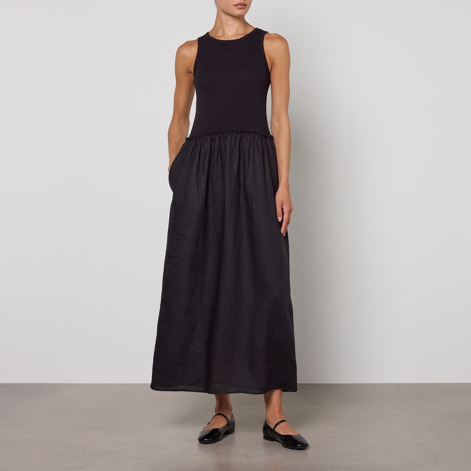 MAX&Co. Melle Flax Linen-Blend Dress - UK 10