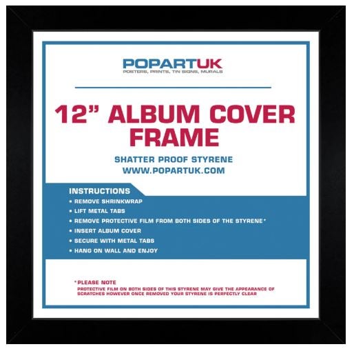 12" Record Cover Album - Black