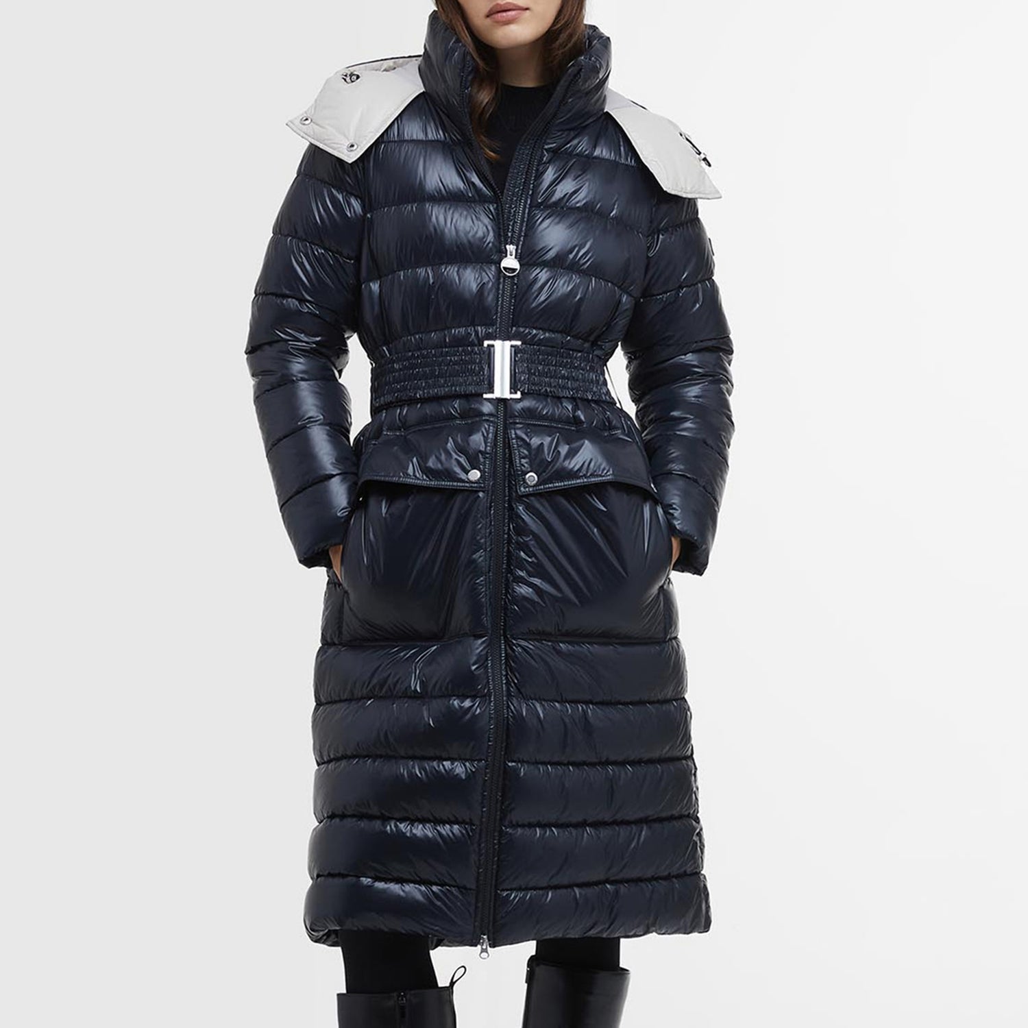 Barbour International Aisha Quilted Shell Jacket - UK 8