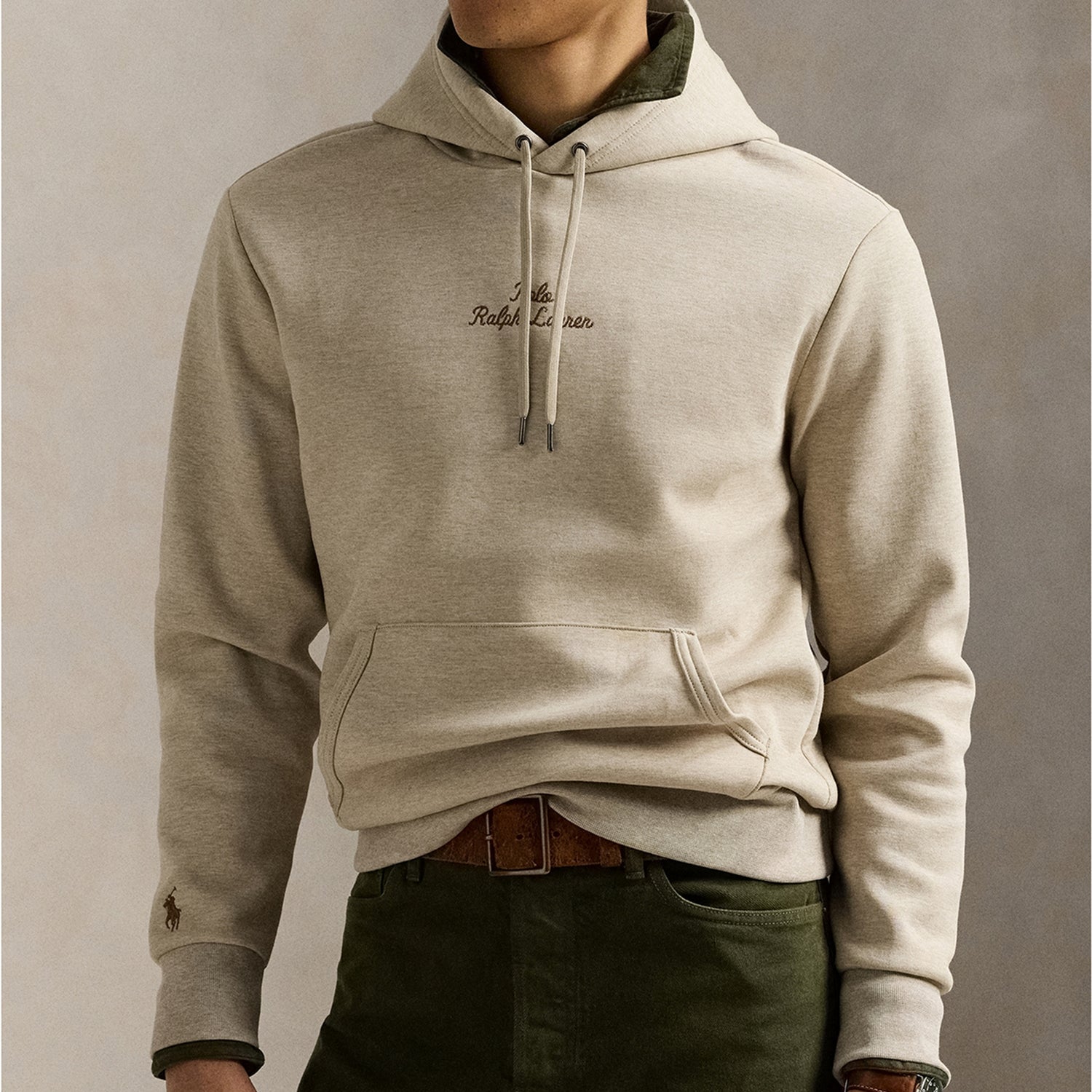 Polo Ralph Lauren Chain-Stitch Cotton-Blend Hoodie - S
