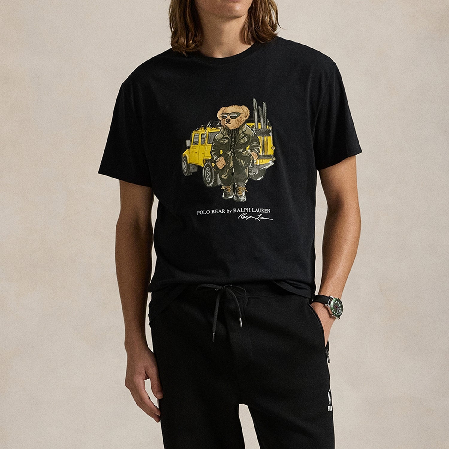 Polo Ralph Lauren Defender Bear Cotton-Jersey T-Shirt - M