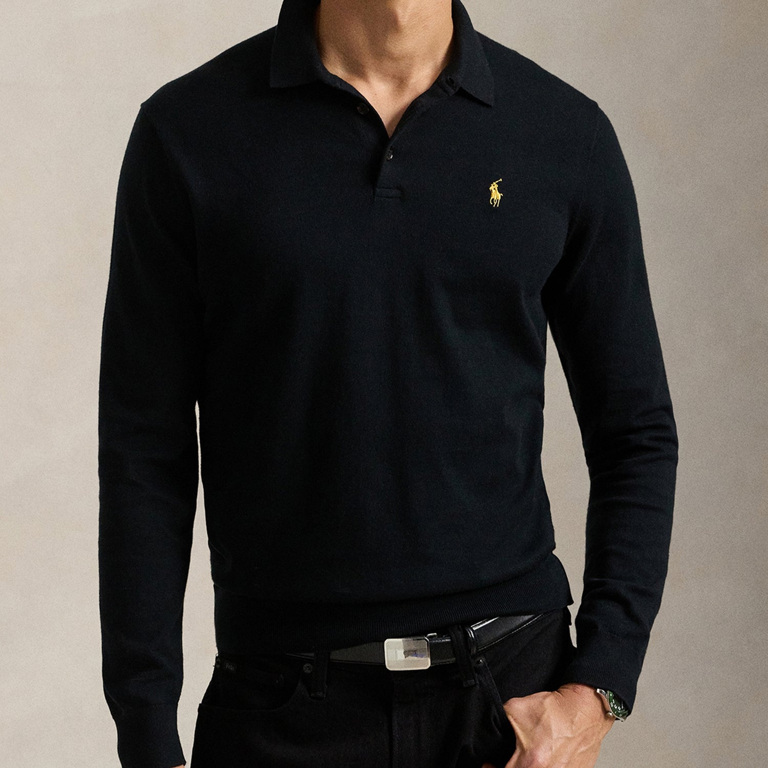 Polo Ralph Lauren Cotton-Jersey Polo Shirt - M