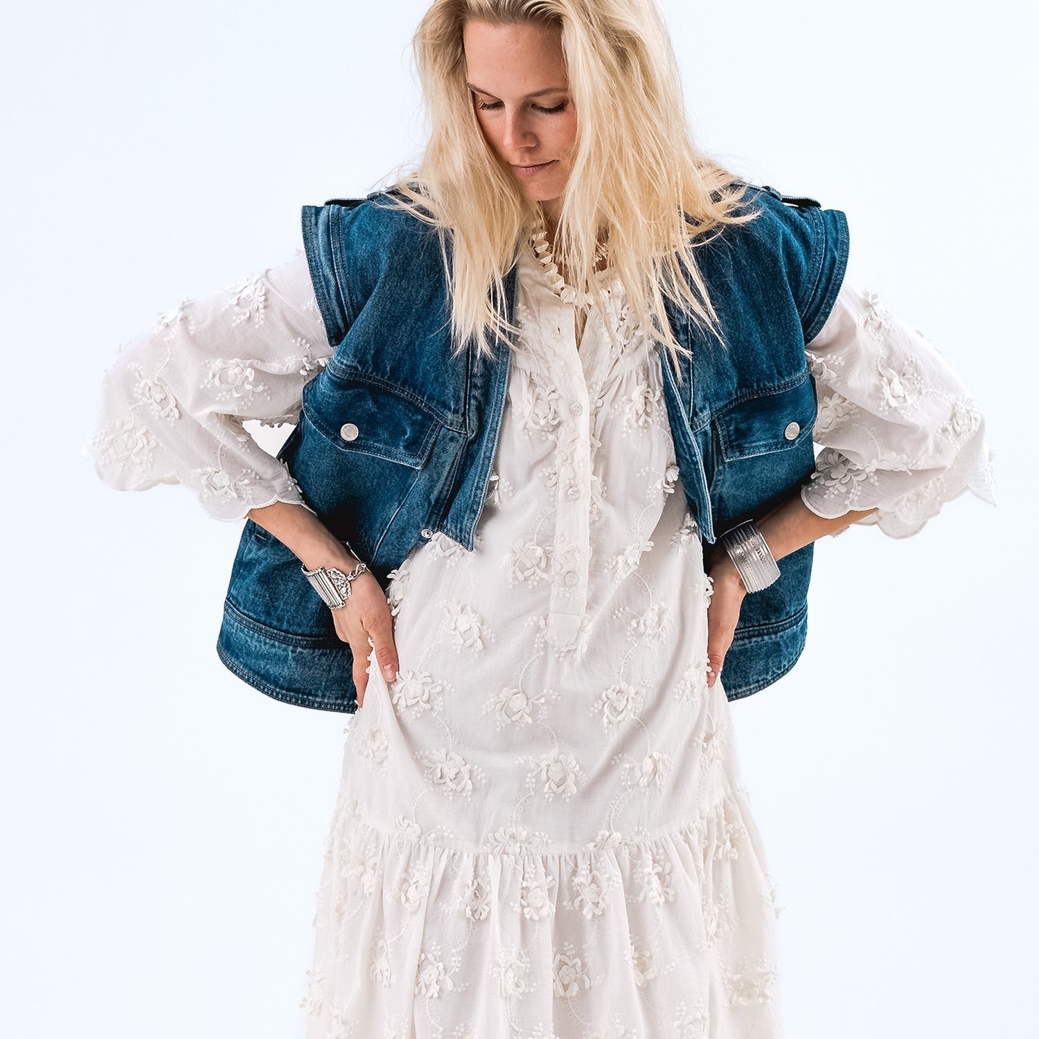 Lollys Laundry SamLL Denim Vest - M