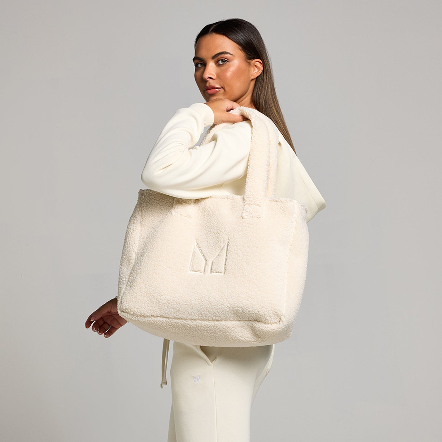 MP Borg Padded Tote - Soft Cream