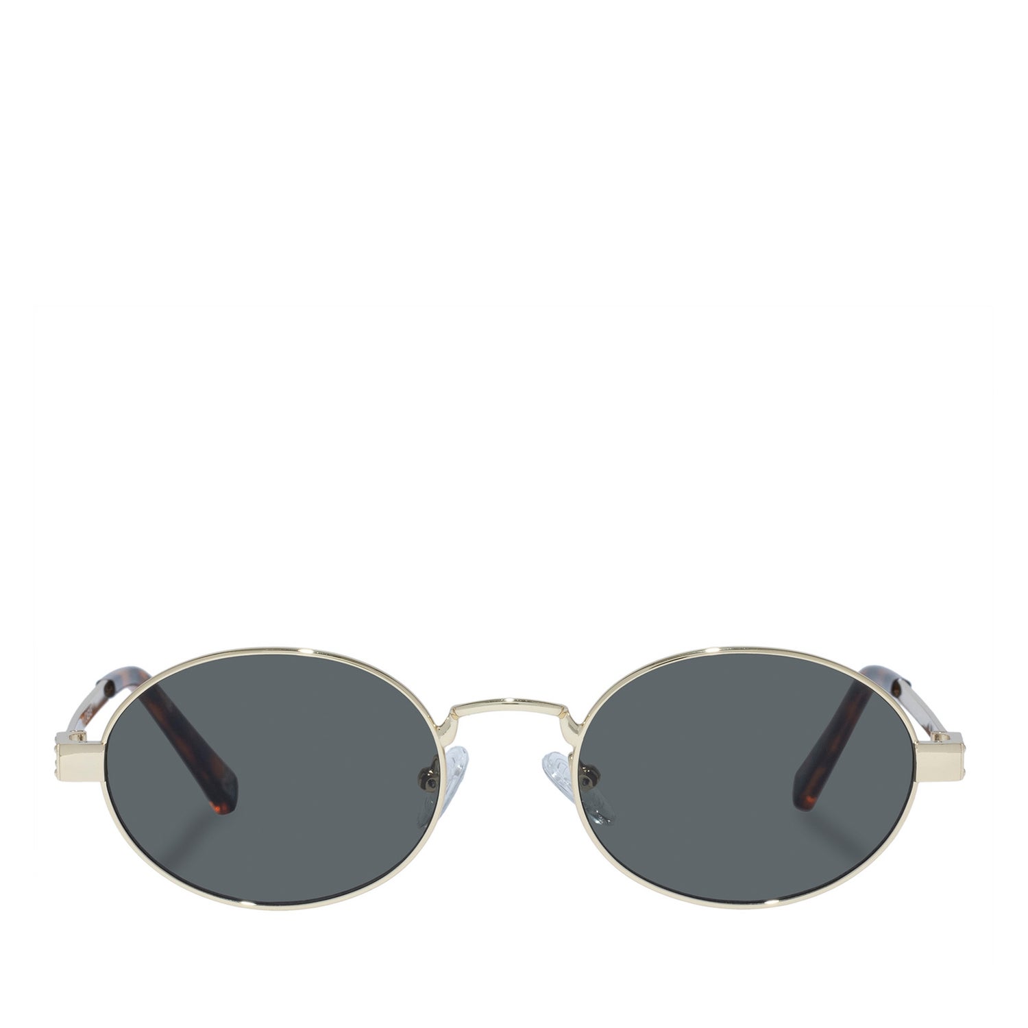 Le Specs Poseidon Deux Gold-Tone Oval-Frame Sunglasses