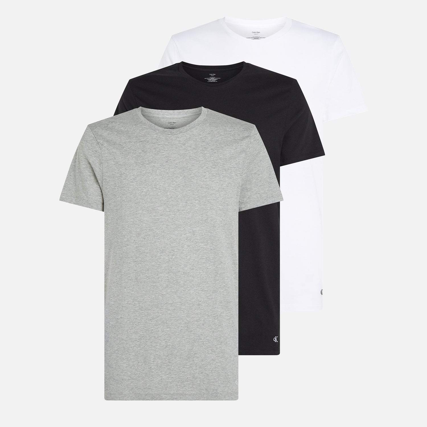 Calvin Klein Men's 3 Pack Cotton-Jersey T-Shirts - S