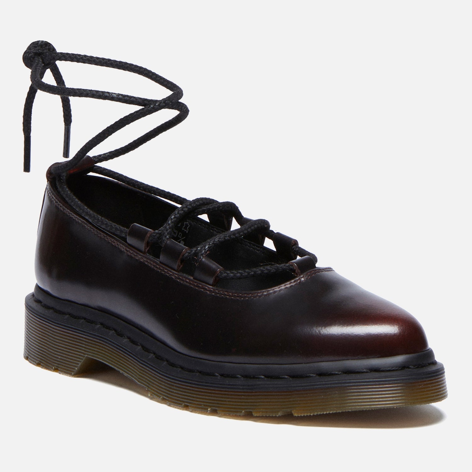 Dr. Martens Women's Elphie II Leather Lace Up Flats - UK 4