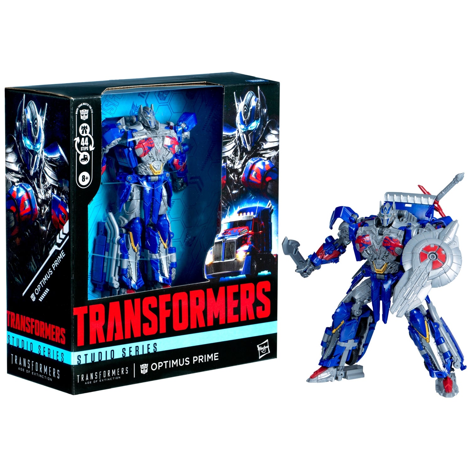 Transformers Studio Series Leader Class Transformers: Age of Extinction Optimus Prime 21.5-cm Action Figure, 8+