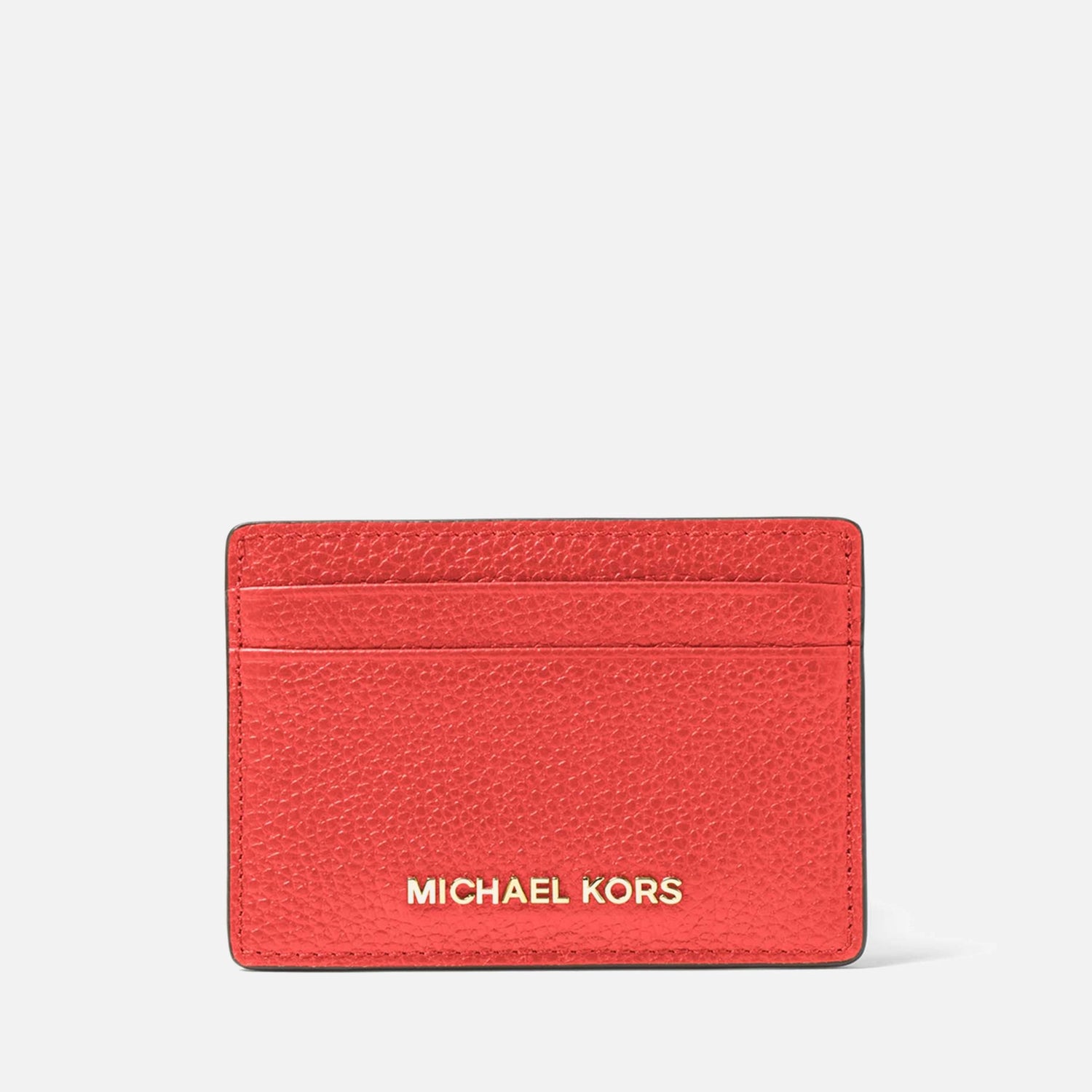MICHAEL Michael Kors Jet Set Pebble-Grain Leather Cardholder